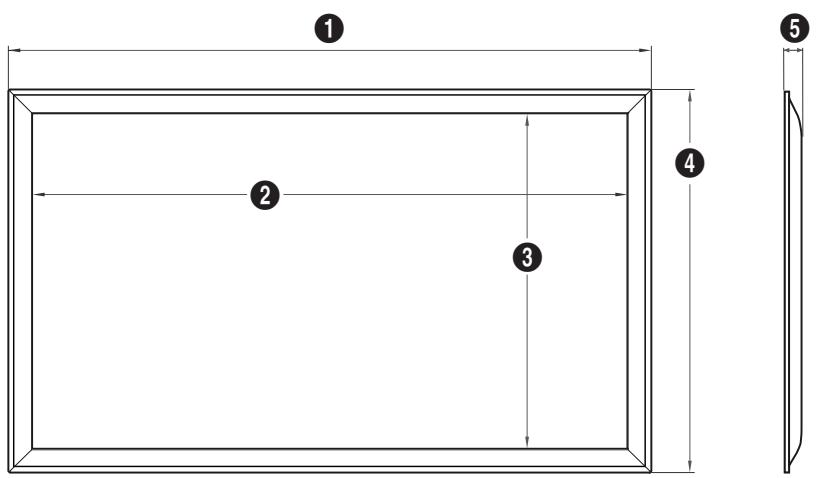 SAMSUNG DE55A - Dimensions - 1