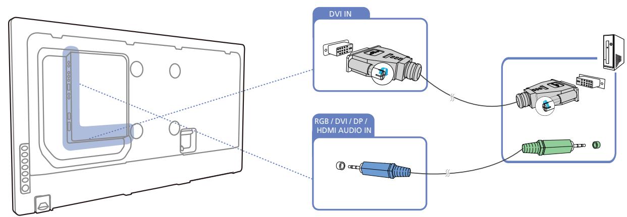 SAMSUNG DE55A - Connexion à un ordinateur - 3