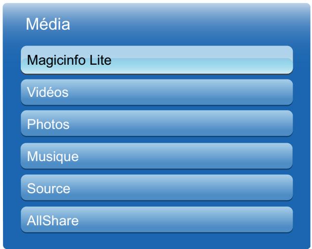 Média Magicinfo Lite Vidéos Photos Musique Source AllShare