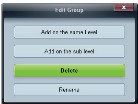 SAMSUNG DE55A - Suppression de groupes - 1