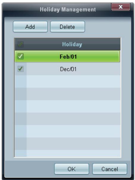 SAMSUNG DE55A - Holiday Management - 2