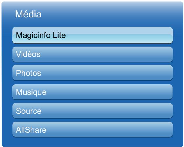 Média Magicinfo Lite Vidéos Photos Musique Source AllShare