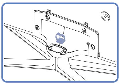 SAMSUNG DE55A - Installation du support du serre-câble - 1