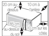 SAMSUNG MW76V-WW - Installation du FOUR micro-ondes - 1