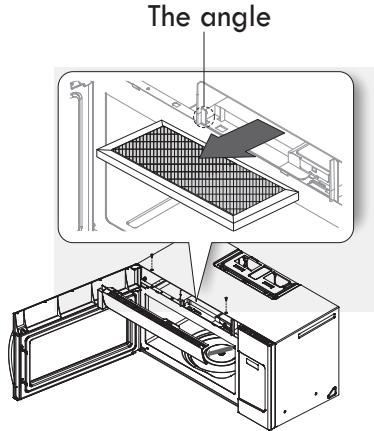 SAMSUNG SMH1816S - REPLACING THE CHARCOAL FILTER - 1