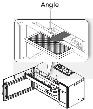 SAMSUNG SMH1816S - Remplacement du filtre à charbon - 1