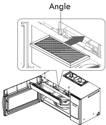 SAMSUNG SMH1816S - Remplacement du filtre à charbon - 2