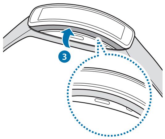 SAMSUNG GEAR FIT - Fixer l'appareil sur le bracelet - 2