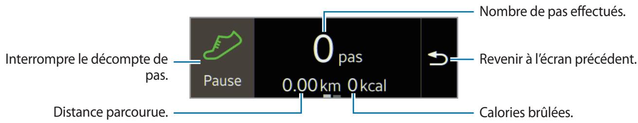 SAMSUNG GEAR FIT - Compter les pas - 1