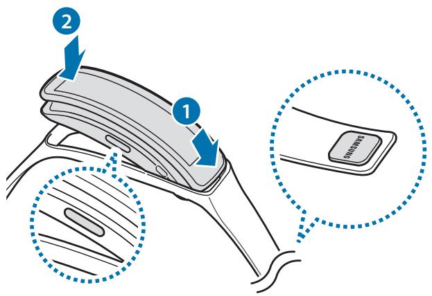 SAMSUNG GEAR FIT - Fixer l'appareil sur le bracelet - 1