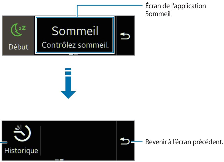 SAMSUNG GEAR FIT - Utiliser les fonctions complémentaires - 1