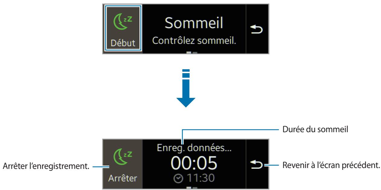 SAMSUNG GEAR FIT - Enregistrer la durée de sommeil - 1
