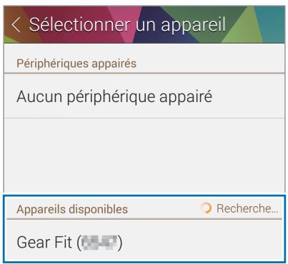 SAMSUNG GEAR FIT - Connector la Gear Fit à un appareil mobile - 2