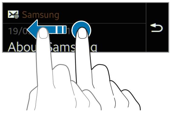 SAMSUNG GEAR FIT - Dans la fenêtre détaillée de la notification, faites défiler l'écran vers le bas pour utiliser des fonctions supplémentaires. - 2
