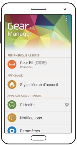 SAMSUNG GEAR FIT - Appareil mobile Lisez et acceptez les conditions générales, puis suivez les instructions qui s'affichent à l'écran. - 1