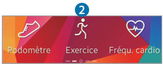 SAMSUNG GEAR FIT - Volets de l'écran d'accueil - 2