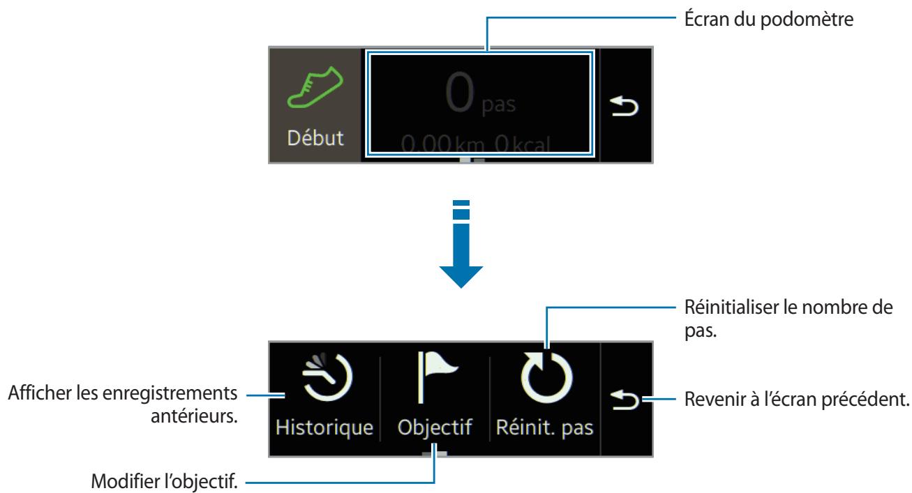 SAMSUNG GEAR FIT - Utiliser les fonctions complémentaires - 1