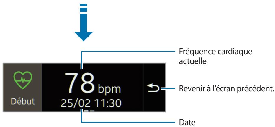 SAMSUNG GEAR FIT - Mesurer la fréquence cardiaque - 2
