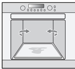 SAMSUNG CQ138T-ST - Appuyez sur le bouton STEAM CLEAN (NETTOYAGE VAPEUR).Le four démarre automatique. - 5