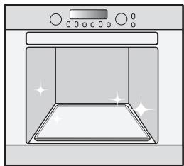 SAMSUNG CQ138T-ST - Appuyez sur le bouton STEAM CLEAN (NETTOYAGE VAPEUR).Le four démarre automatique. - 6