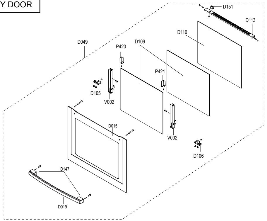 SAMSUNG BQ1VQ6T012 - 5-3 Door Parts List - 1