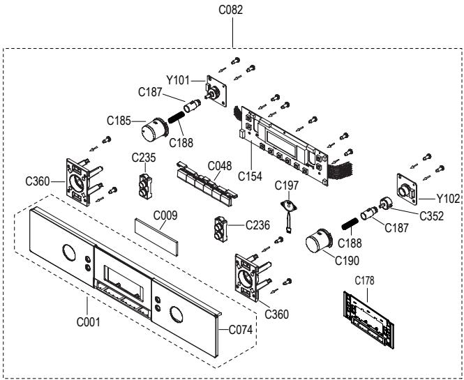 SAMSUNG BQ1VQ6T012 - 5-4 Control Parts List - 1