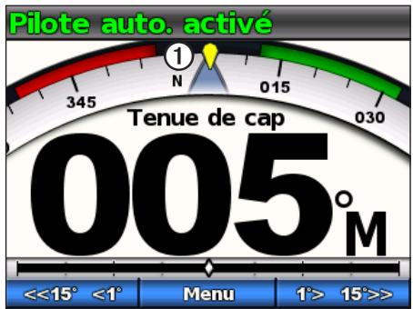 GARMIN GHP 10 - A propos de l'écran Cap - 2