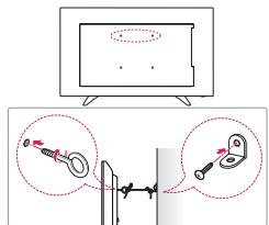 LG 32LH500D,  43LH500T - como fjjar la TV a una pared - 1
