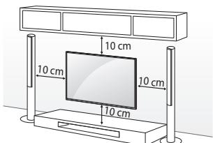 LG 32LH500D, 43LH500T - Mounting on a wall - 1
