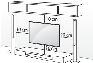 LG 32LH500D, 43LH500T - Montar na parede - 1