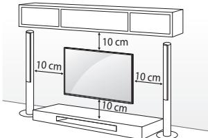 LG 32LH500D,  43LH500T - Fixation du support mural - 1
