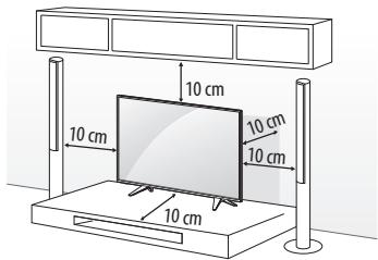 LG 32LH500D, 43LH500T - Op een tafelblad plaatsen - 1