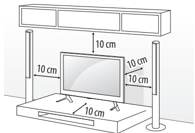 LG 32LH510B - Op een tafelblad plaatsen - 1