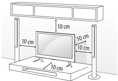 LG 32LH510B - Montagem numa mesa - 1