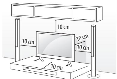 LG 32LH510B - Installation sur une table - 1