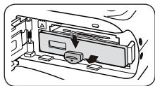 SAMSUNG VLUU WB550 - Inserting the battery and memory card - 2