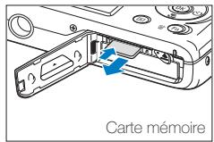 SAMSUNG PL211 - Retrait de la batterie et de la carte mémoire - 1