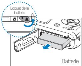 SAMSUNG PL211 - Retrait de la batterie et de la carte mémoire - 2