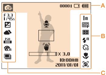 SAMSUNG ST30 - Description des icônes - 1