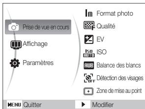 SAMSUNG ST30 - Ex.: sélection de l'option de balance des blancs en mode - 2