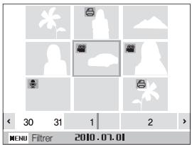 SAMSUNG ST30 - Afficher des fichiers sous forme de miniatures - 2