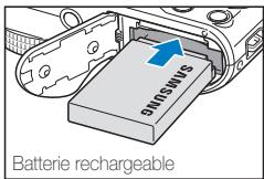 SAMSUNG WB150F - Insertion de la batterie et de la carte mémoire - 2