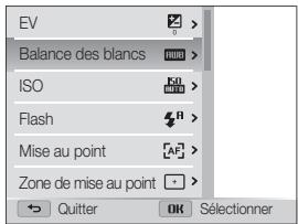 SAMSUNG WB150F - Retour au menu précédent - 5