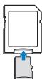 SAMSUNG WB150F - Utilisation de l'adaptateur pour carte mémoire - 1