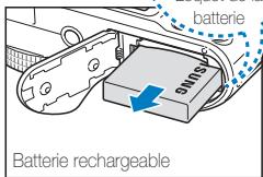 SAMSUNG WB150F - Retrait de la batterie et de la carte mémoire - 3