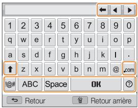 SAMSUNG WB150F - Saisie du texte - 1