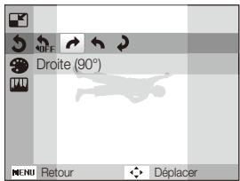 OFF Droite (90°) FP10 MENU Retour Déplacer