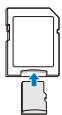 SAMSUNG ES90 - Utilisation de l'adaptateur pour carte mémoire - 1