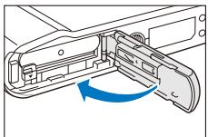 SAMSUNG ES90 - Insertion de la batterie et de la carte mémoire - 4