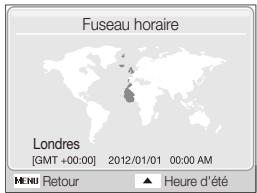 Fuseau horaire Londres [GMT +00:00] 2012/01/01 00:00 AM MENI Retour ▲ Heure d'été